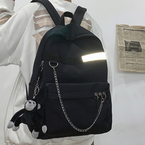 Dark schoolbag Korean version of Harajuku ulzzang male large capacity backpack female college students backpack junior high school students domineering