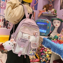 Double Shoulder Bag Women 2021 New Fashion High Face Value Schoolbags Han Edition Original Juku Ulzzang Department High School Backpack