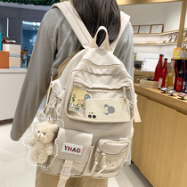 High-value schoolbag female Korean version of Harajuku style high school students large-capacity Japanese backpack original niche summer backpack