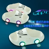 Детский светящийся прицеп, тапочки для мальчиков, детская обувь, нескользящие летние слайдеры, популярно в интернете, мягкая подошва