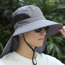 Fishing sun protection hat mens summer sun protection mask to cover face fisherman hat sun hat outdoor fisherman hat sun hat