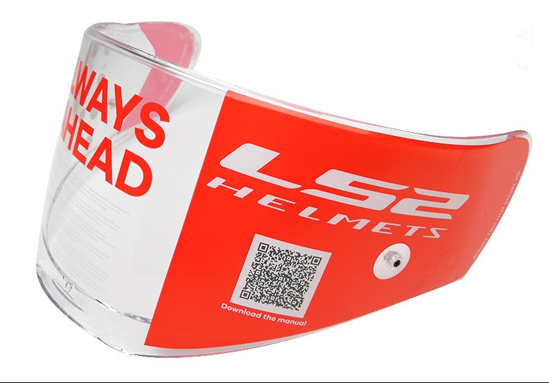 LS2 original fitting safety helmet goggle smoke color transparent color silver plated FF390 special