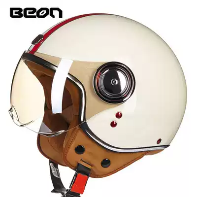 BEON motorcycle helmet four seasons men and women motorcycle electric car half helmet half duplex helmet spring and summer