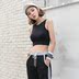 Đẹp trở lại đồ lót nữ thể thao với miếng đệm ngực khâu lưới cao đàn hồi quấn ngực yoga chạy bộ thể thao - Đồ lót thể thao ao tap yoga Đồ lót thể thao
