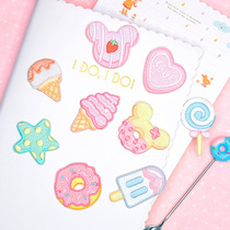Candy patch Ice Cream Douglas Dragon Bag DIY Down Clothing Car Interior Embroidery Self-pasted