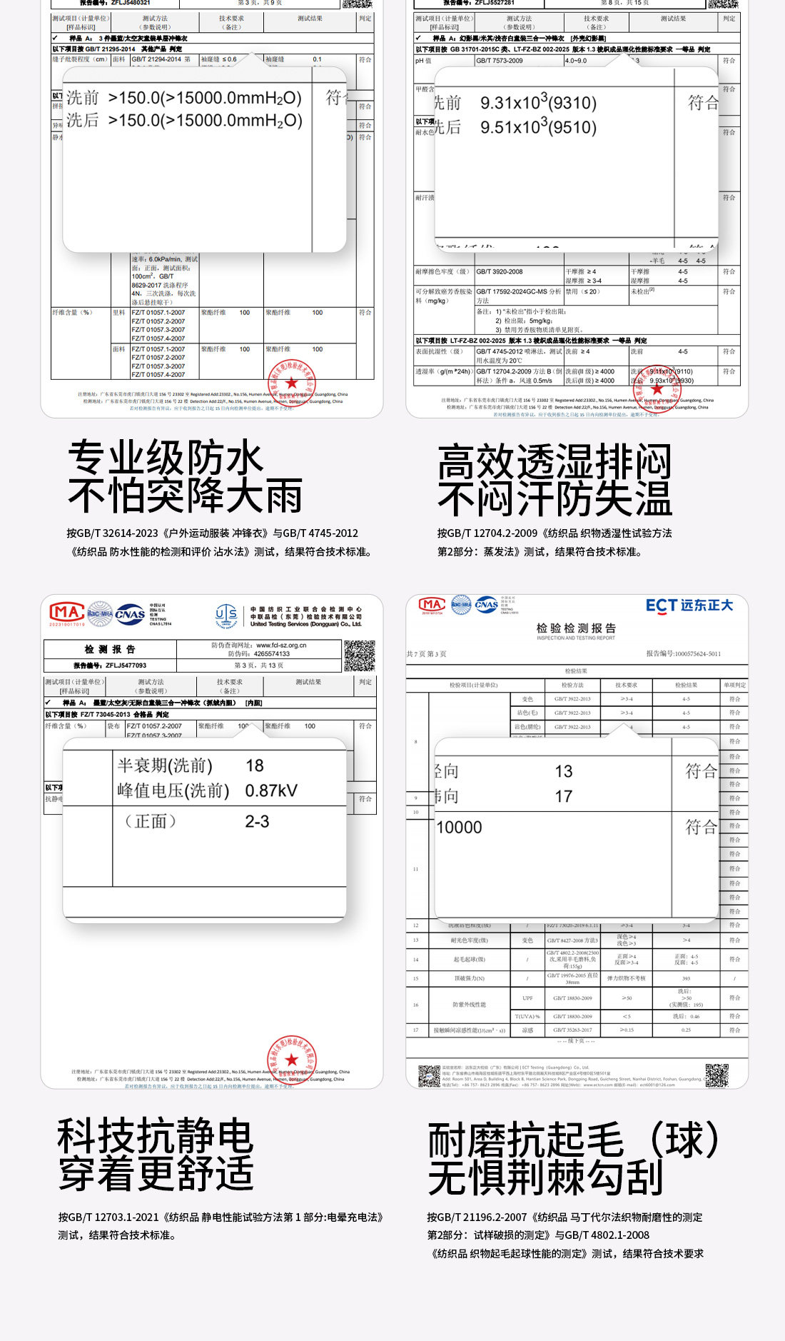 骆驼儿童冲锋衣三合一防风防水登山服中大童亲子装女童三防外套男 — 12