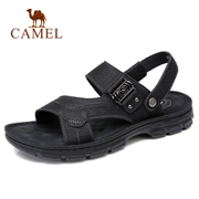 Giày nam Camel 2018 mùa hè da mềm mại kinh doanh bình thường hai đôi dép và dép nam ngoài trời dép chống trượt nam