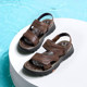 Camel 2024 Summer Sandals Wear-Resistant Non-Slip Breathable Sandals Man's Dad Leather Business Shoes Beach Shoes