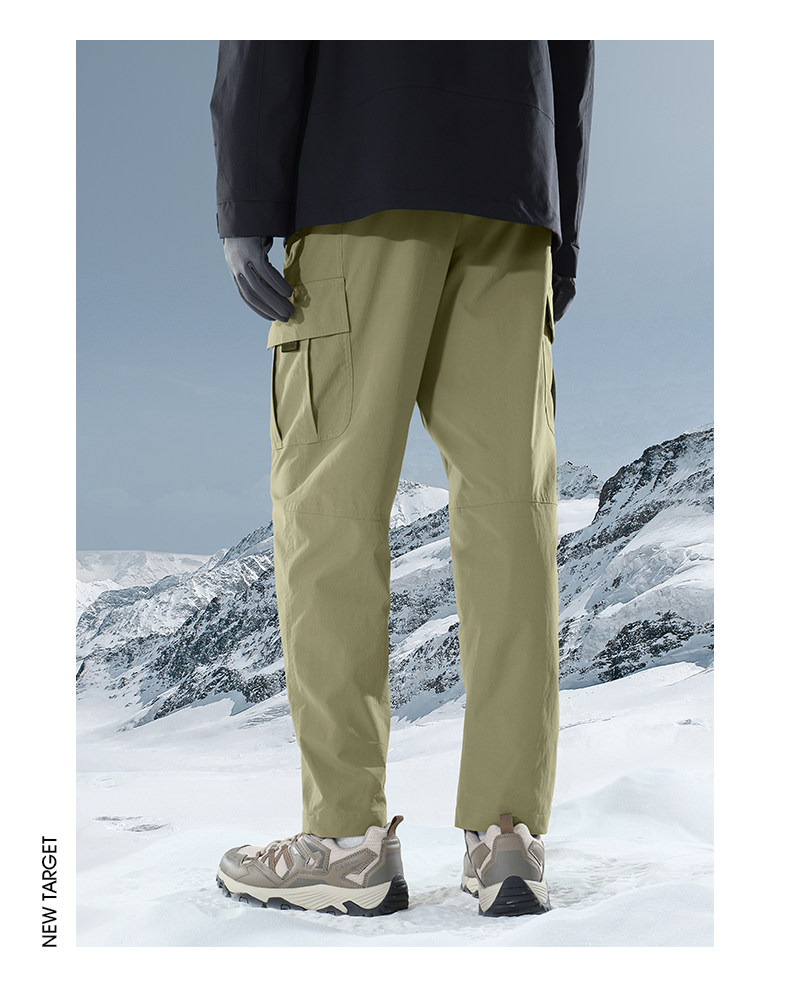 Дорожные спортивные утепленные модные трендовые штаны, свободный прямой крой Camel 