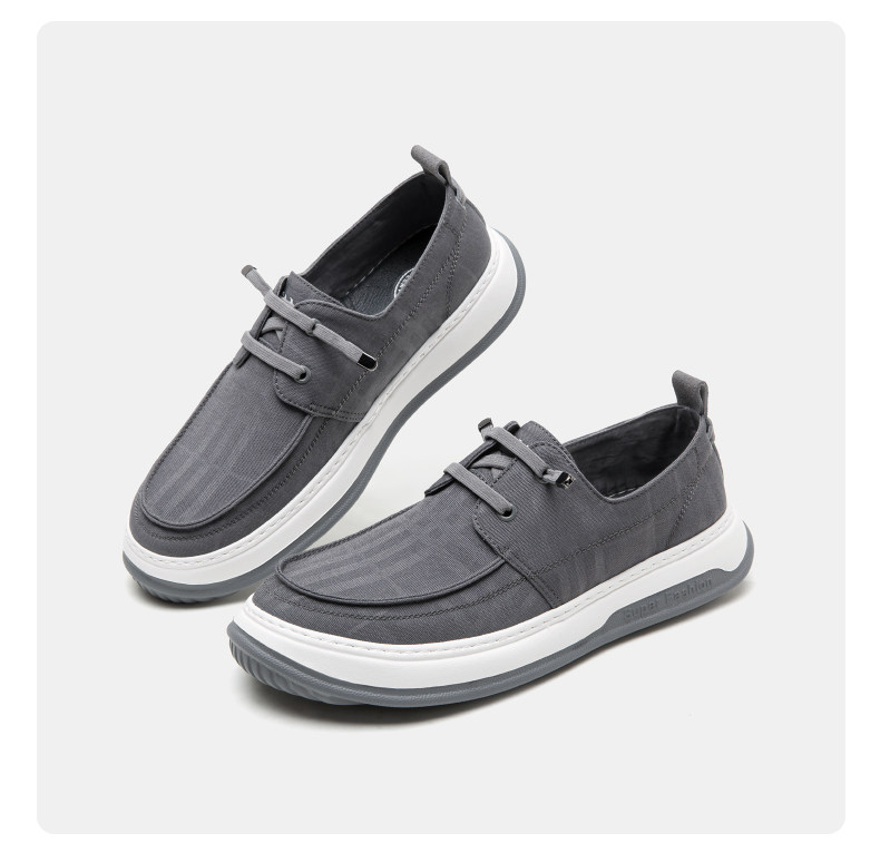 Энергичный обувь 骆驼男鞋2025春季低帮鞋一脚蹬帆布鞋男款舒适套脚男士休闲 𫔮鞋 Camel