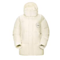 Camel Down Jacket Womens New Winter Outdoor Plush Warm Water-Repellent Hooded Jacket Same Style Down Jacket for Men and Women