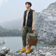 Camel Rhubarb Boots Men's Spring Outdoor Casual Martin Boots Men's High Top ເກີບຫນັງແທ້