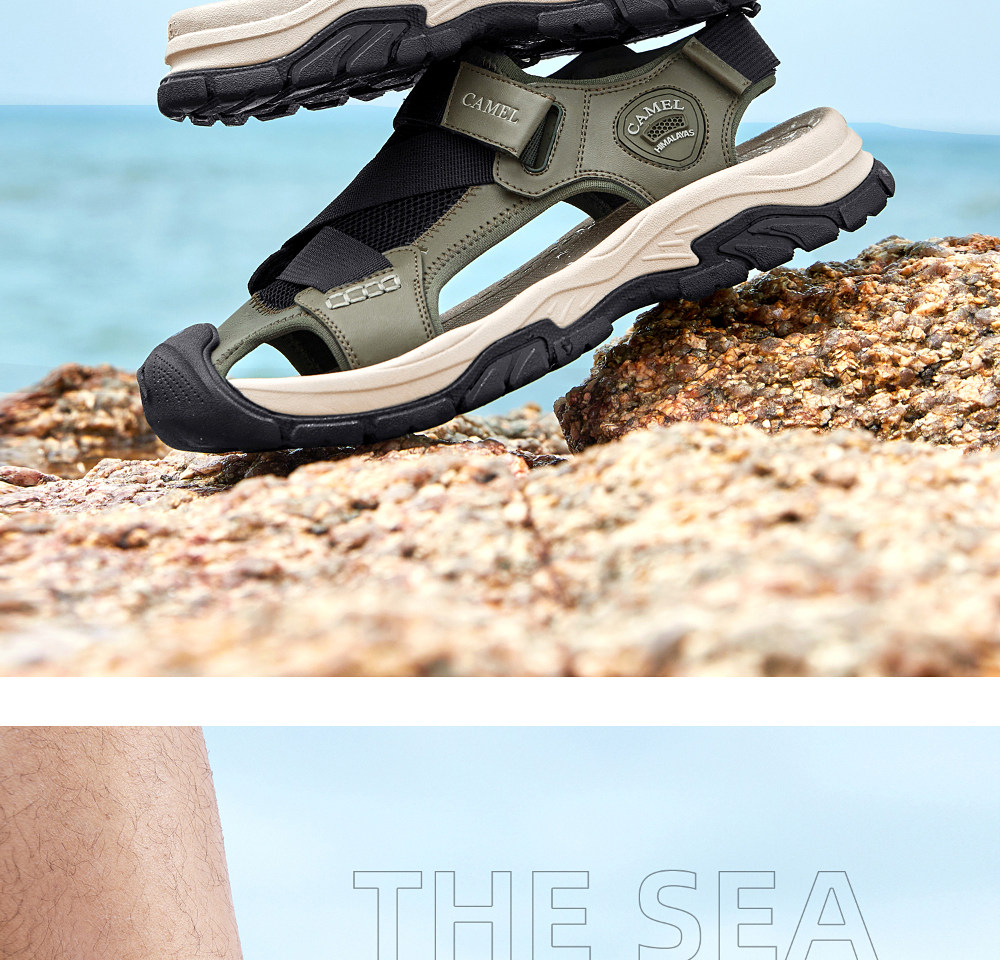 Летняя дышащая мягкая пуля с амортизацией, мужские дорожные спортивные сандалии для отдыха 