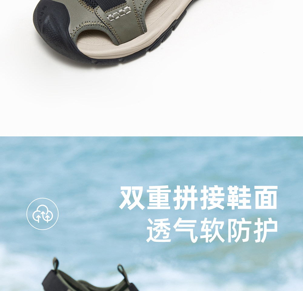 Летняя дышащая мягкая пуля с амортизацией, мужские дорожные спортивные сандалии для отдыха 