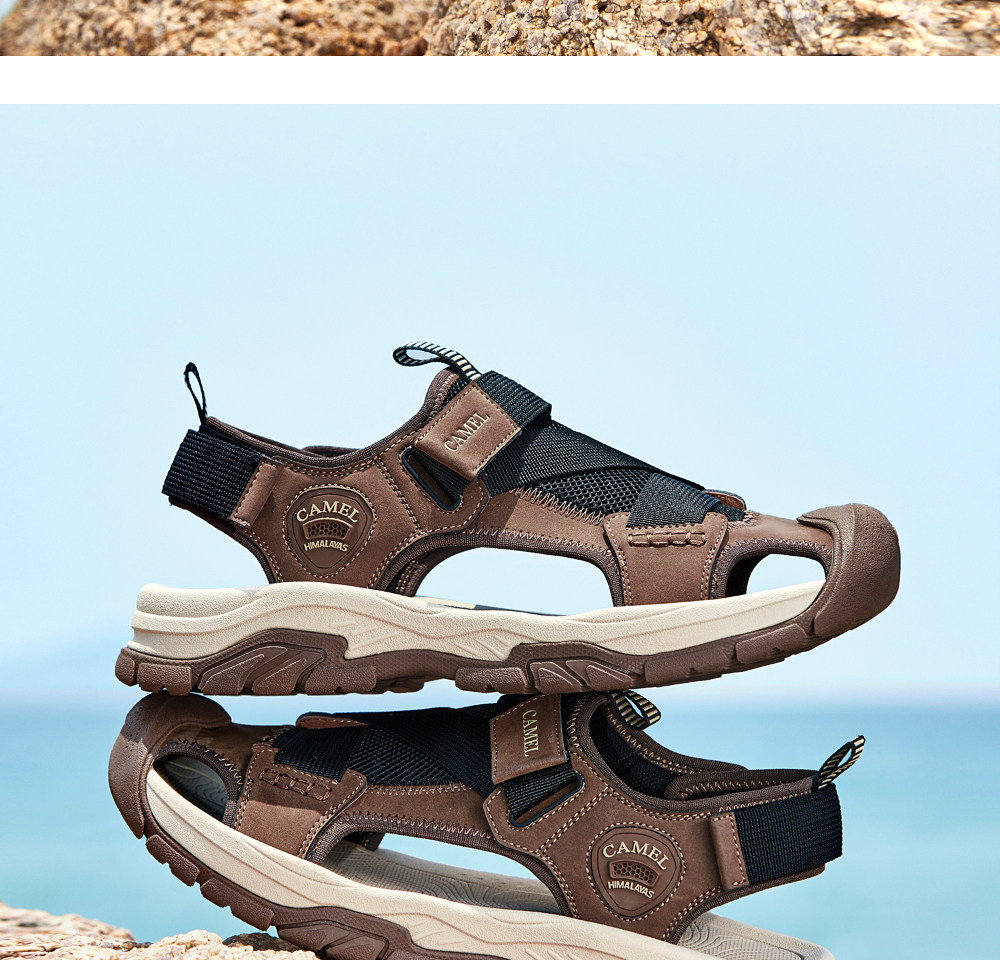 Летняя дышащая мягкая пуля с амортизацией, мужские дорожные спортивные сандалии для отдыха 