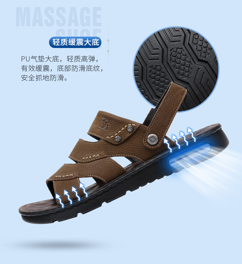 Giày nam Camel 2018 xu hướng hè mới kinh doanh thời trang sandal sandal đế bệt dep chaco