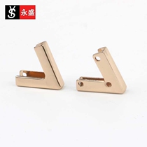 Minimalist fashion metal V-shaped button buttoned daughter woman dress coat with jacket button decorative buttoned clothing accessories