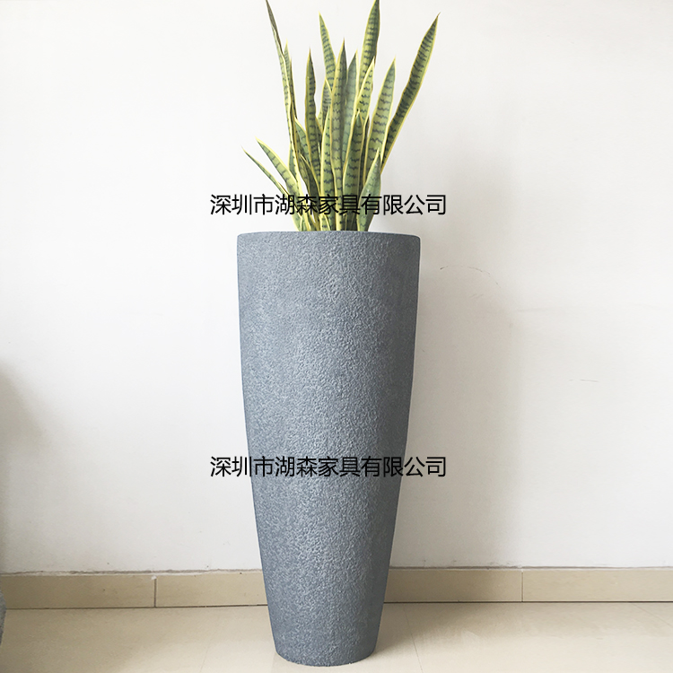 Outdoor Waterproof Sub Warhead Floor Floral Hotel Green Plant Flower Pot Mall Resin Pendulum Decorated Glass Fiber Process Gift Hem