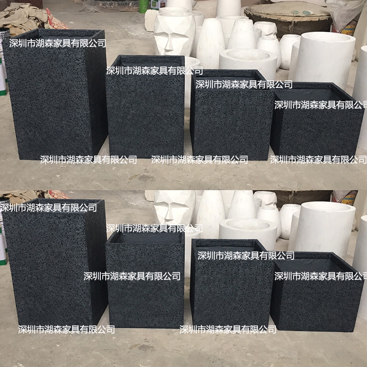 Manufacturer direct sales minimalist square floras combined outdoor planting hand flower pots natural field garden style meritocratic creativity
