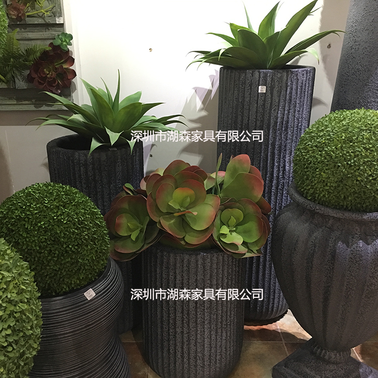 Nordic Minimalist Straight Barrel Vase Hotel Fiberglass Floor Combo Flower Ware Mall Indoor Pendulum home Decorative Goods