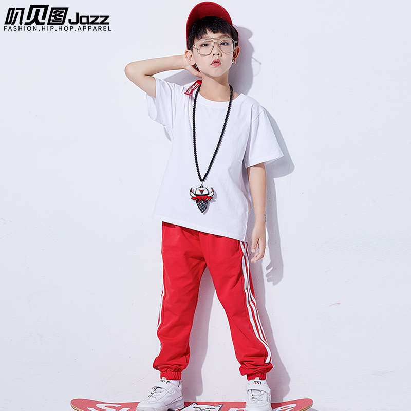 Quần nhảy hip hop đường phố trẻ em, quần áo tập thể dục trẻ em, kinh điển lỏng lẻo, ba thanh, quần, chân, xu hướng, trang phục, bông thời trang trẻ em