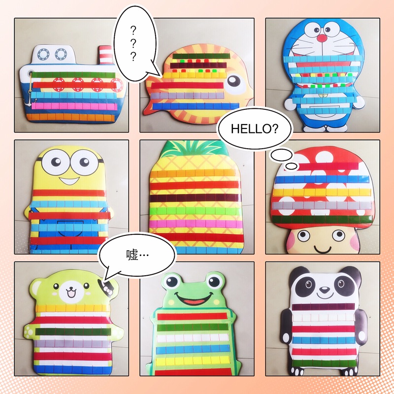 Kindergarten morning inspection card Children's attendance card PU software morning inspection bag Kindergarten special products