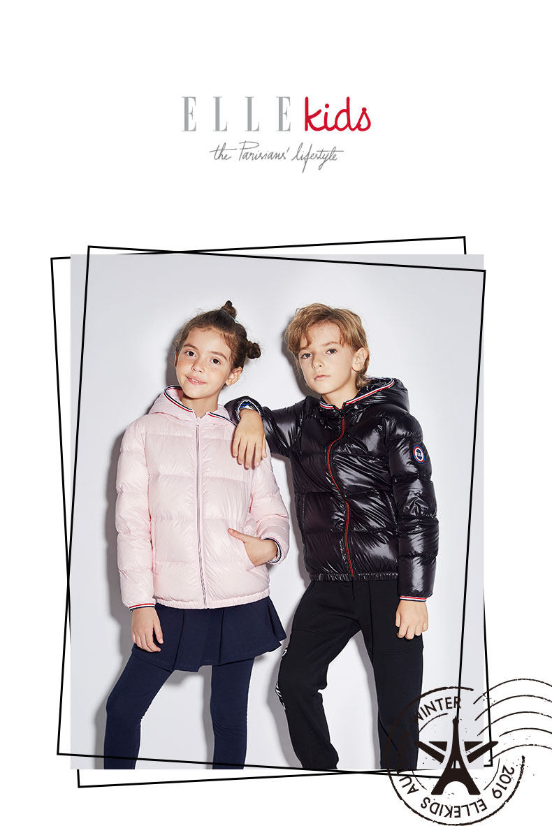 ELLE Kids 轻薄款 中大儿童羽绒服 天猫优惠券折后￥269包邮（￥269-130） 男、女童120~160码多色可选