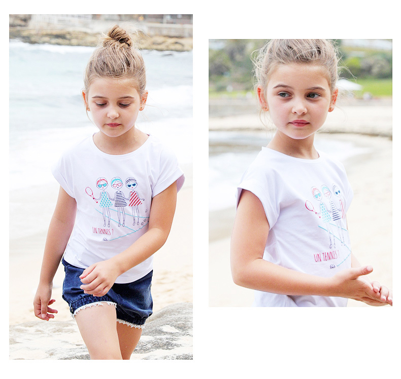 ELLE kids 18年夏季新款 女童圆领短袖T恤 宽松圆领衫 天猫优惠券折后￥59包邮（￥89-30）2色可选