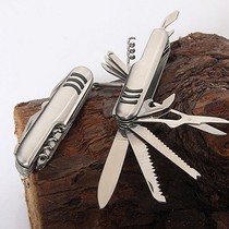 Versatile de plein air Acier combiné Acier inoxydable Suisse Small Knife Giver cadeau Eau Fruits Knife Pendentif