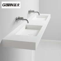 Hanging Wall double basin artificial stone lower basin wash wash basin washbasin washbasin cabinet customization