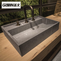 Nordic simple hanging wall rock board countertop integrated washbasin wash table top bathroom cabinet custom