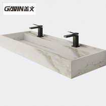 Fish belly white rock board wall type washbasin wash basin wash basin basin bathroom basin custom