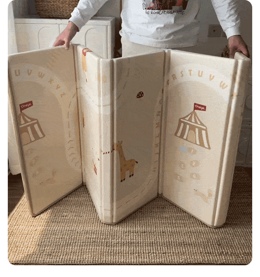 Развивающий коврик для ползания 丸丫宝宝爬行垫加厚家用婴儿童折叠爬爬垫无甲醛无味防摔客厅地垫