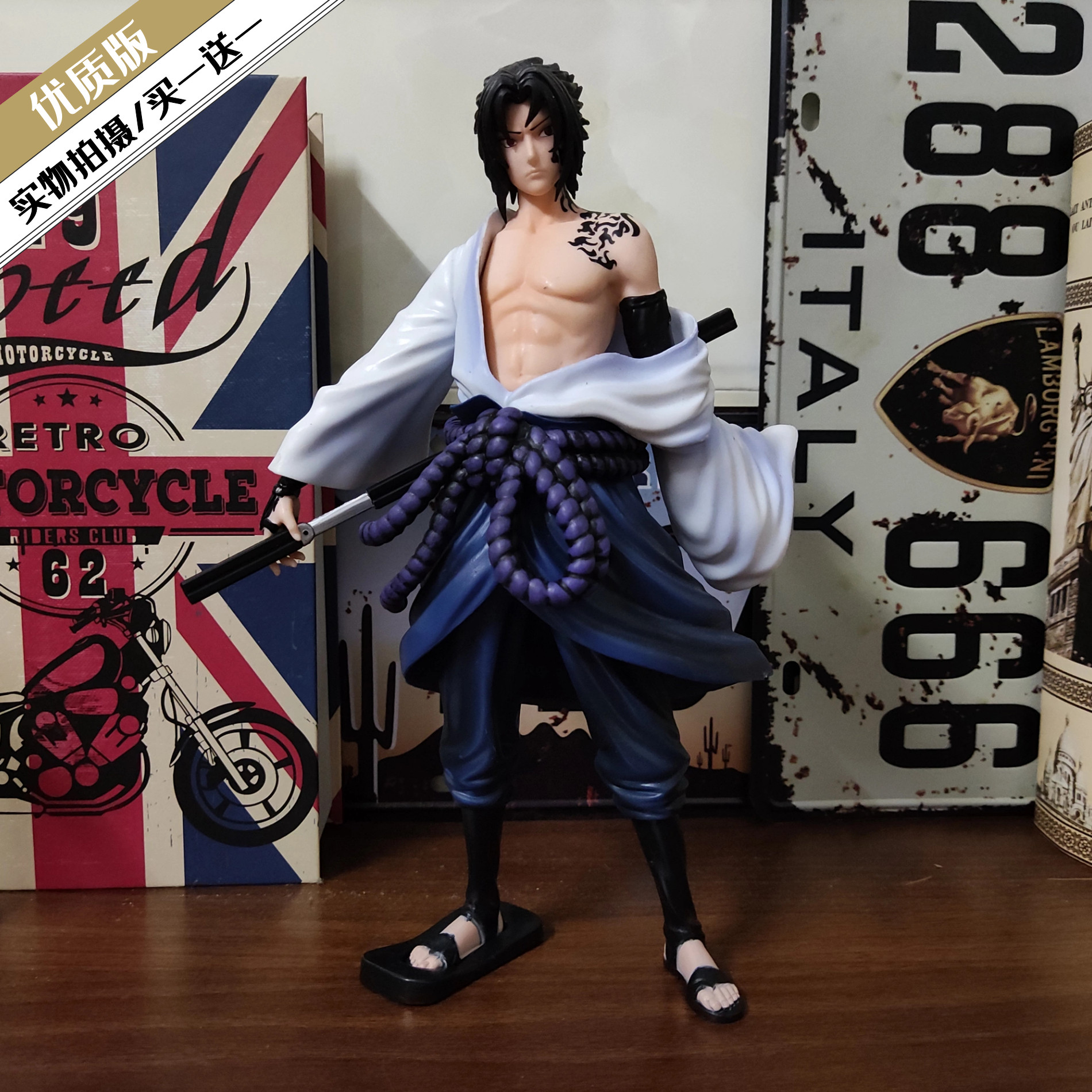 Naruto Uchiha Sasuke curse print adult curse print Sasuke boxed model anime model ornaments