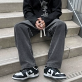 Джинсы, тонкие штаны, свободный прямой крой, в американском стиле