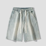 Летние шорты, тонкие штаны, мужские джинсы для отдыха, свободный прямой крой