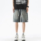 Штаны, джинсы, шорты, оверсайз, в американском стиле, свободный прямой крой