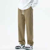 Хаки спортивные штаны, в американском стиле, свободный прямой крой