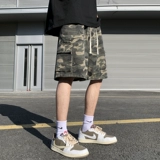 Летние шорты, камуфляжные хлопковые тонкие штаны, в американском стиле, оверсайз