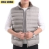 Mất lợi ích, áo vest cotton mỏng ấm, mùa thu đông, áo khoác nam trẻ trung, cộng với áo vest cotton cỡ lớn áo ba lỗ trắng Áo vest cotton