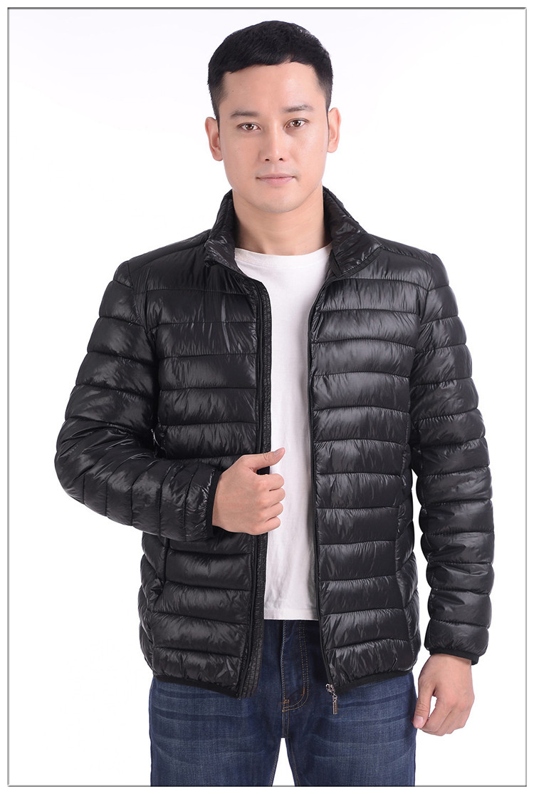 Mới nhẹ ấm áo khoác cotton nam cổ áo kích thước lớn thanh niên Áo khoác cotton mỏng trung niên cha tải bông áo khoác nam 2021