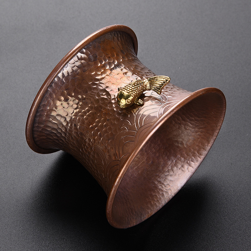 HaoFeng copper copper) tea accessories hand tight hoop modelling tea good kung fu tea sets with the base