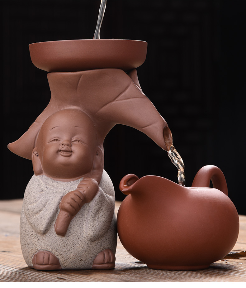 HaoFeng violet arenaceous creative children) pet kung fu tea tea tea tea strainer filter accessories tea art decoration