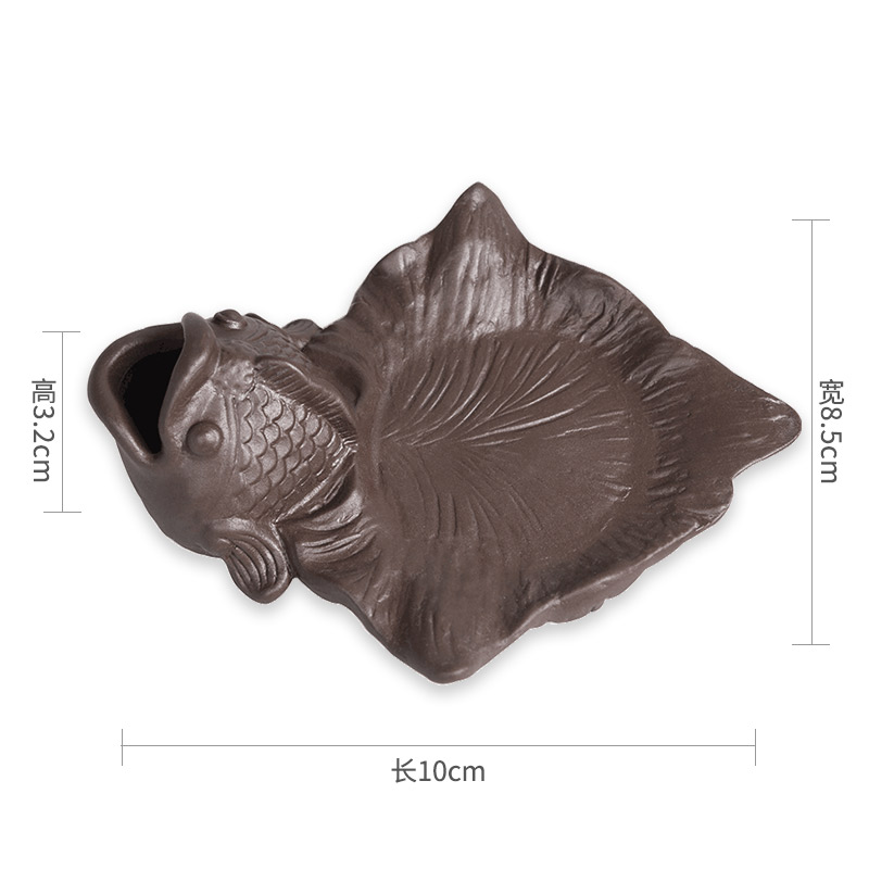 HaoFeng violet arenaceous glass cup mat kung fu tea tea cup mat creative insulation cup saucer tea accessories