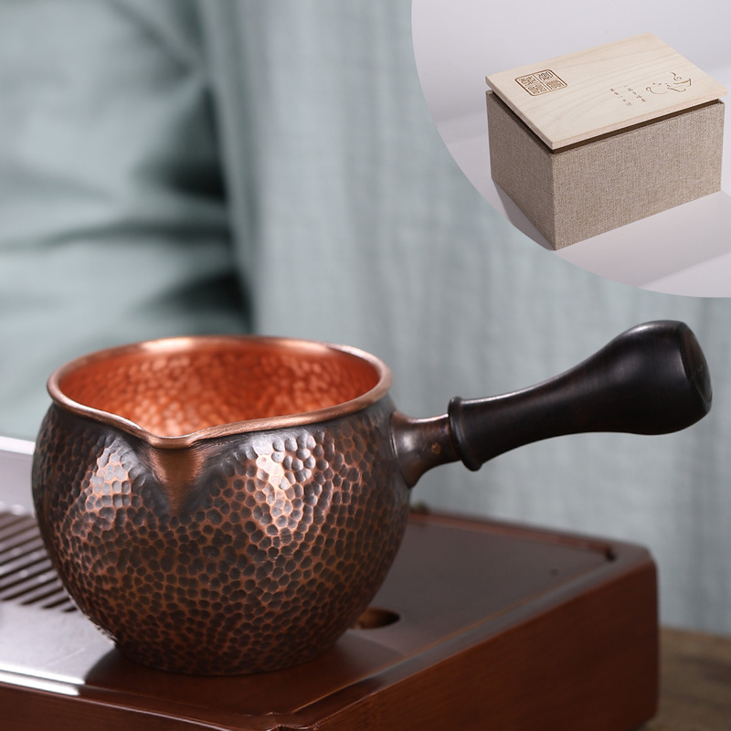 HaoFeng copper side to restore ancient ways just tea cup copper parts manual cup tea tea ware tea sea cooper