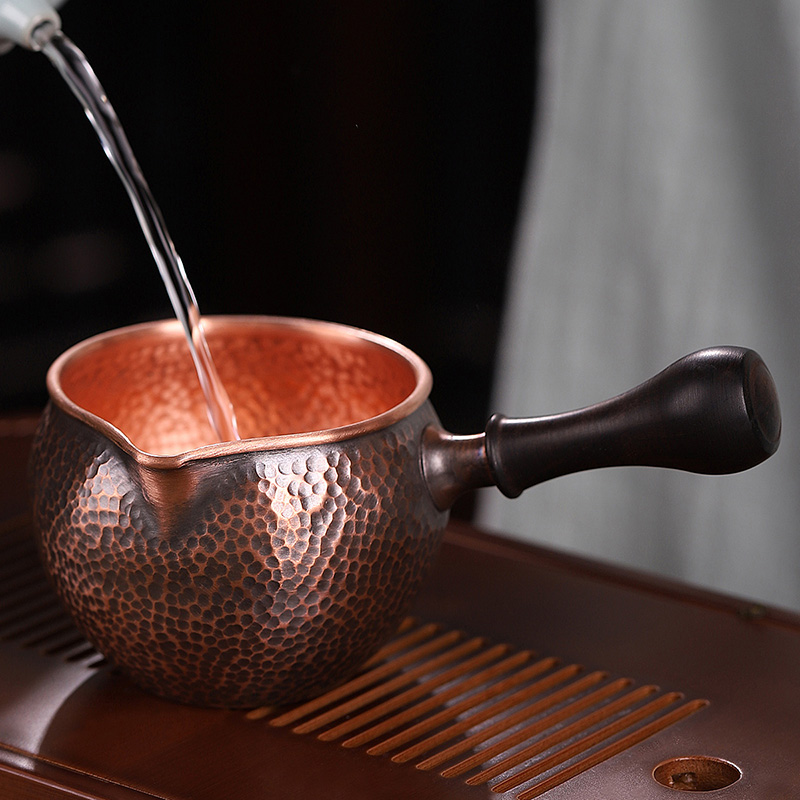 HaoFeng copper side to restore ancient ways just tea cup copper parts manual cup tea tea ware tea sea cooper