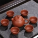 Haofeng gốc quặng tím cát Kung Fu đặt nhà đơn giản một nồi sáu ly văn phòng một bát sáu chén trà - Trà sứ