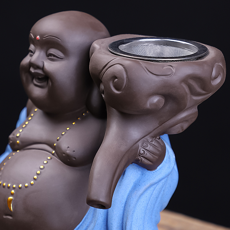 HaoFeng see colour sand clay) filter individuality creative Japanese ceramic tea pet monk kung fu tea tea accessories