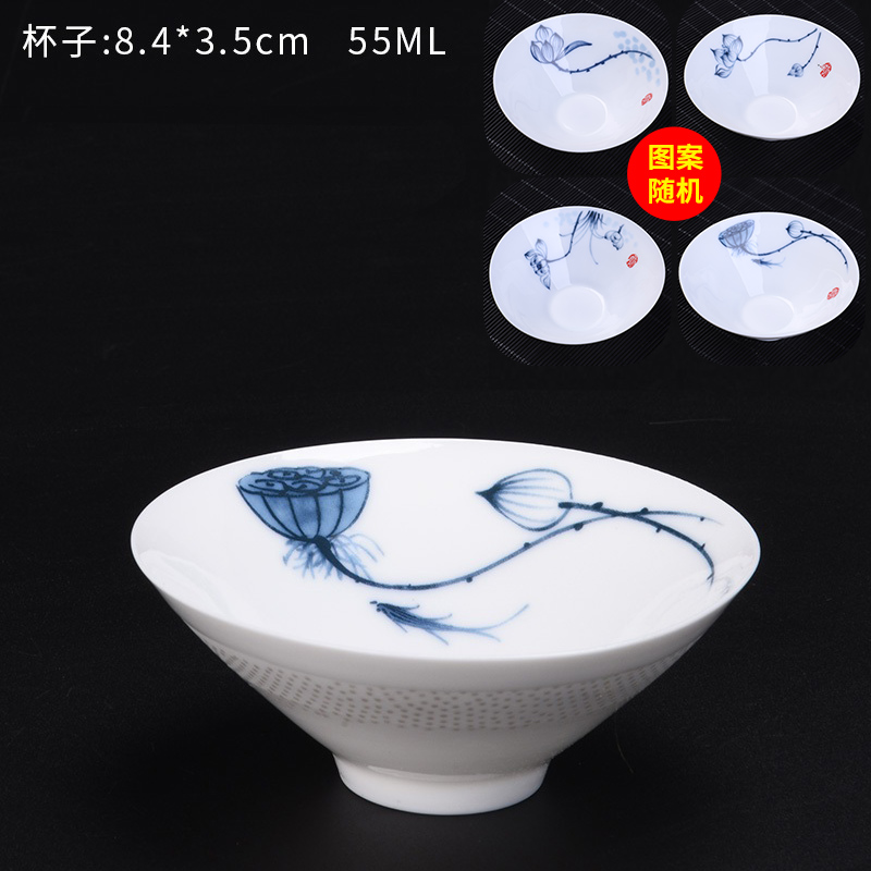 HaoFeng hat to creative individual CPU master single CPU kung fu hand - made ceramic cups Japanese sample tea cup of office