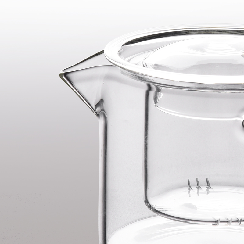 Glass tea set suit Japanese kung fu tea cups transparent household contracted and I high temperature resistant black tea tea teapot